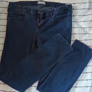 Free People Dark Blue Skinny Leg Jeans